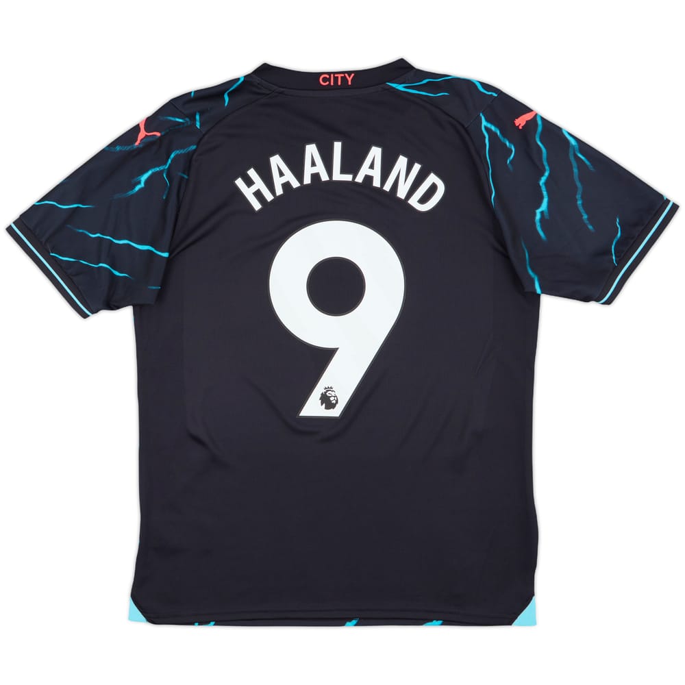 2023-24 Manchester City Third Shirt Haaland #9 - 9/10 - (M)