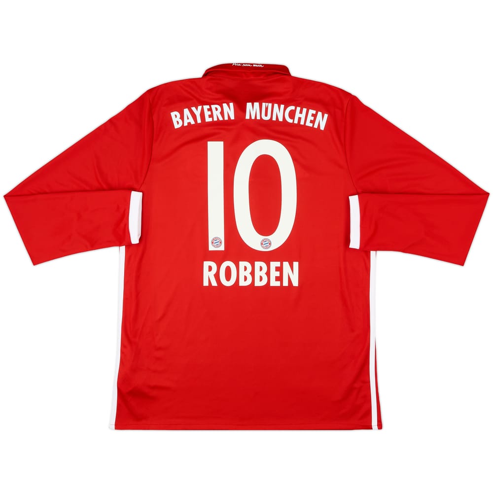 2016-17 Bayern Munich Home L/S Shirt Robben #10 - 8/10 - (L)