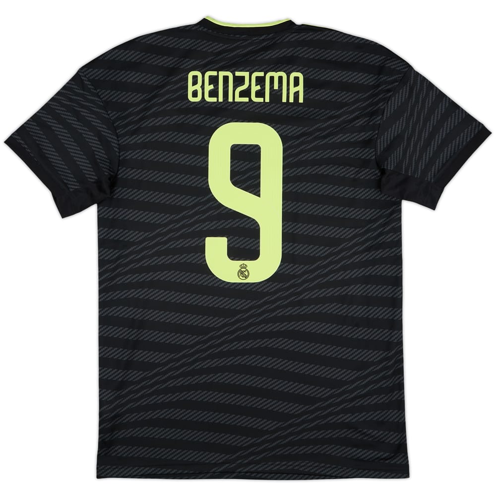2022-23 Real Madrid Third Shirt Benzema #9 - 10/10 - (M)