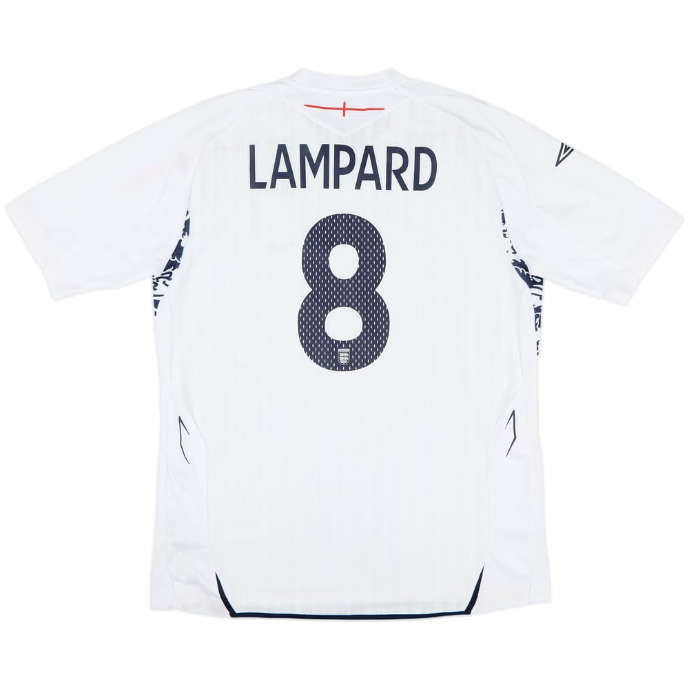 2007-09 England Home Shirt Lampard #8 - 8/10 - (L)
