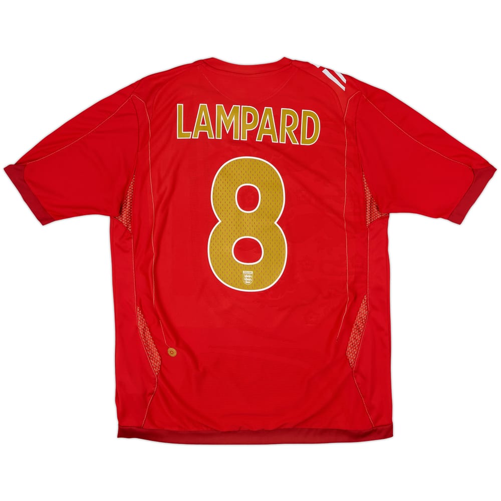 2006-08 Inglaterra Camiseta de visitante Lampard #8 - 7/10 - (L)