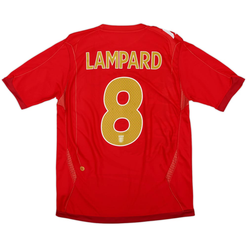 2006-08 England Away Shirt Lampard #8 - 7/10 - (M)