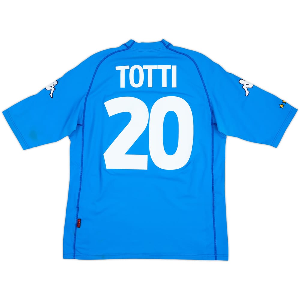 2000-01 Italy Home Shirt Totti #20 - 7/10 - (XL)