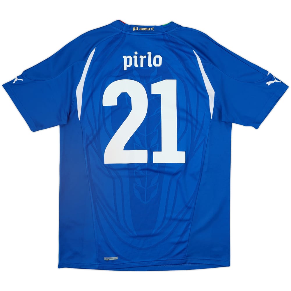 2010-12 Italy Home Shirt Pirlo #21 - 8/10 - (L)