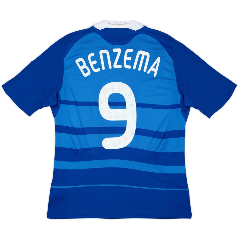 2008-09 Francia Titular Camiseta Benzema #9 - 8/10 - (M)