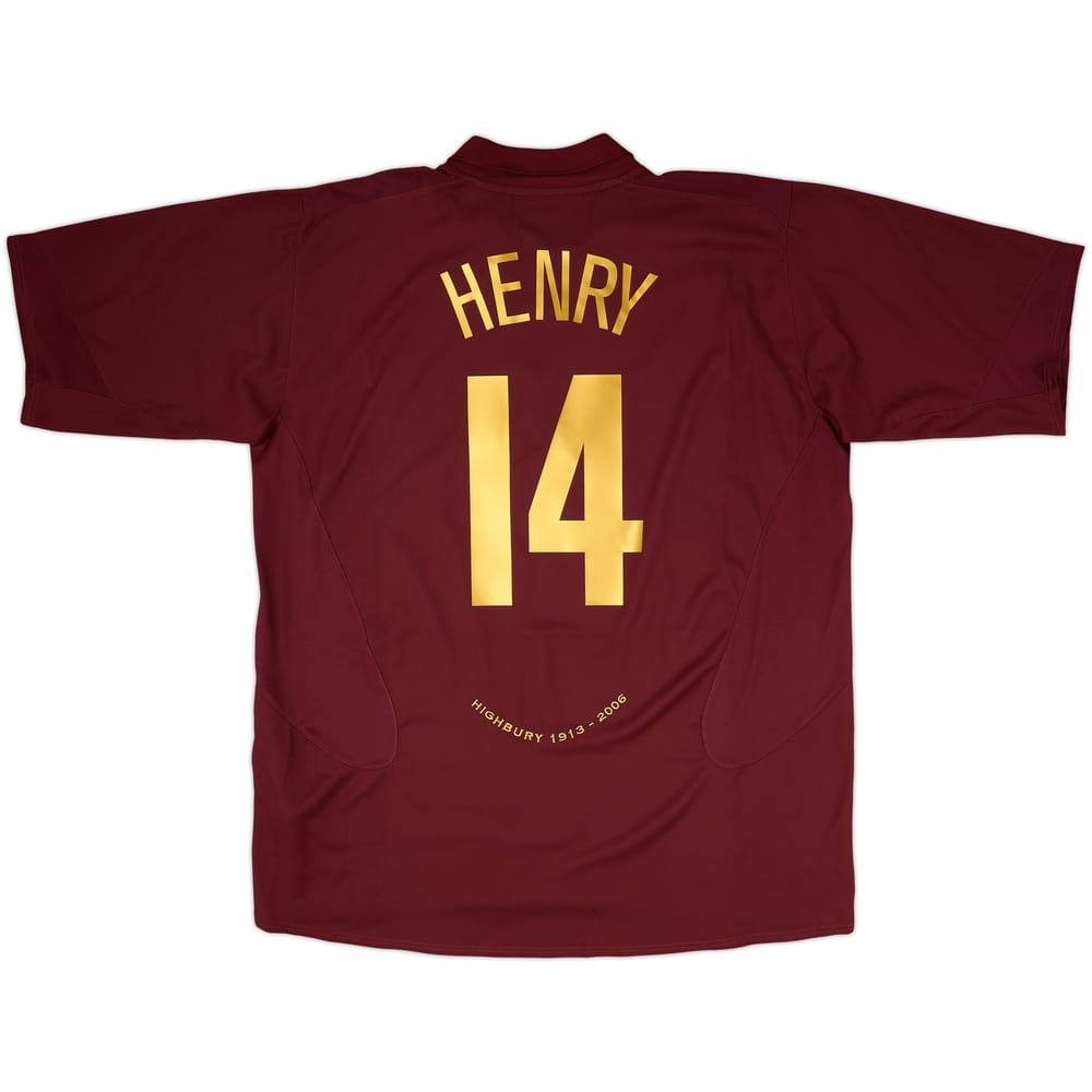 2005-06 Arsenal Home Shirt Henry #14 - 8/10 - (3XL)