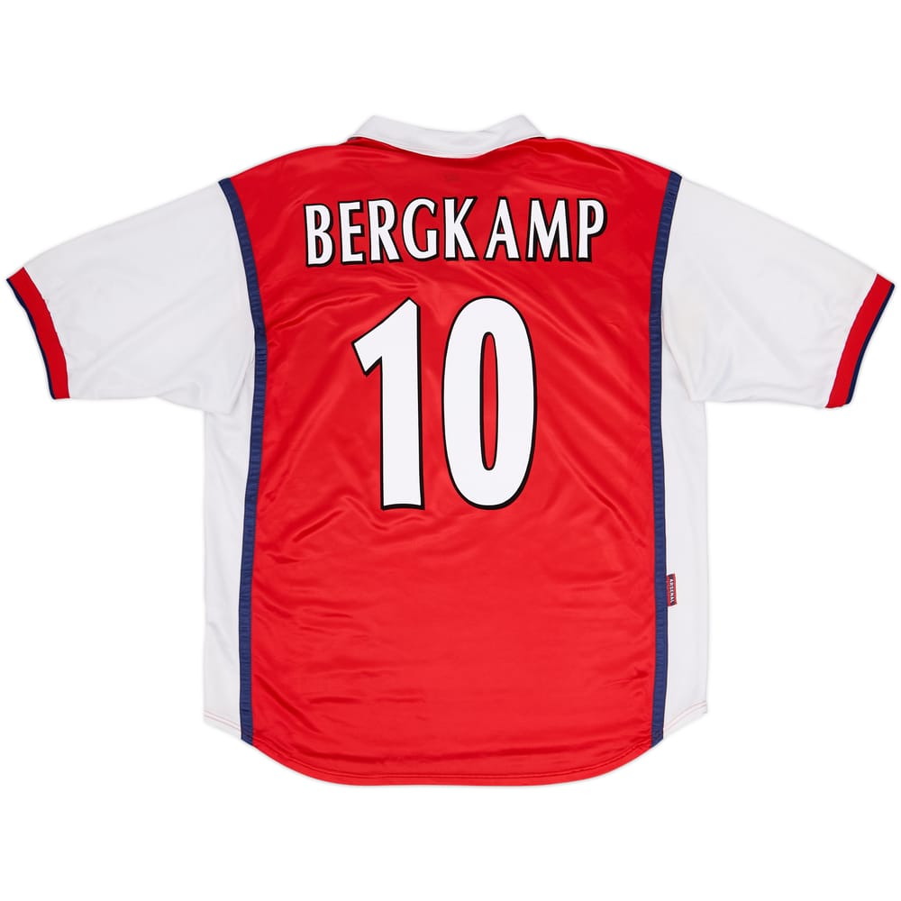 1998-99 Arsenal Home Shirt Bergkamp #10 - 7/10 - (XL)