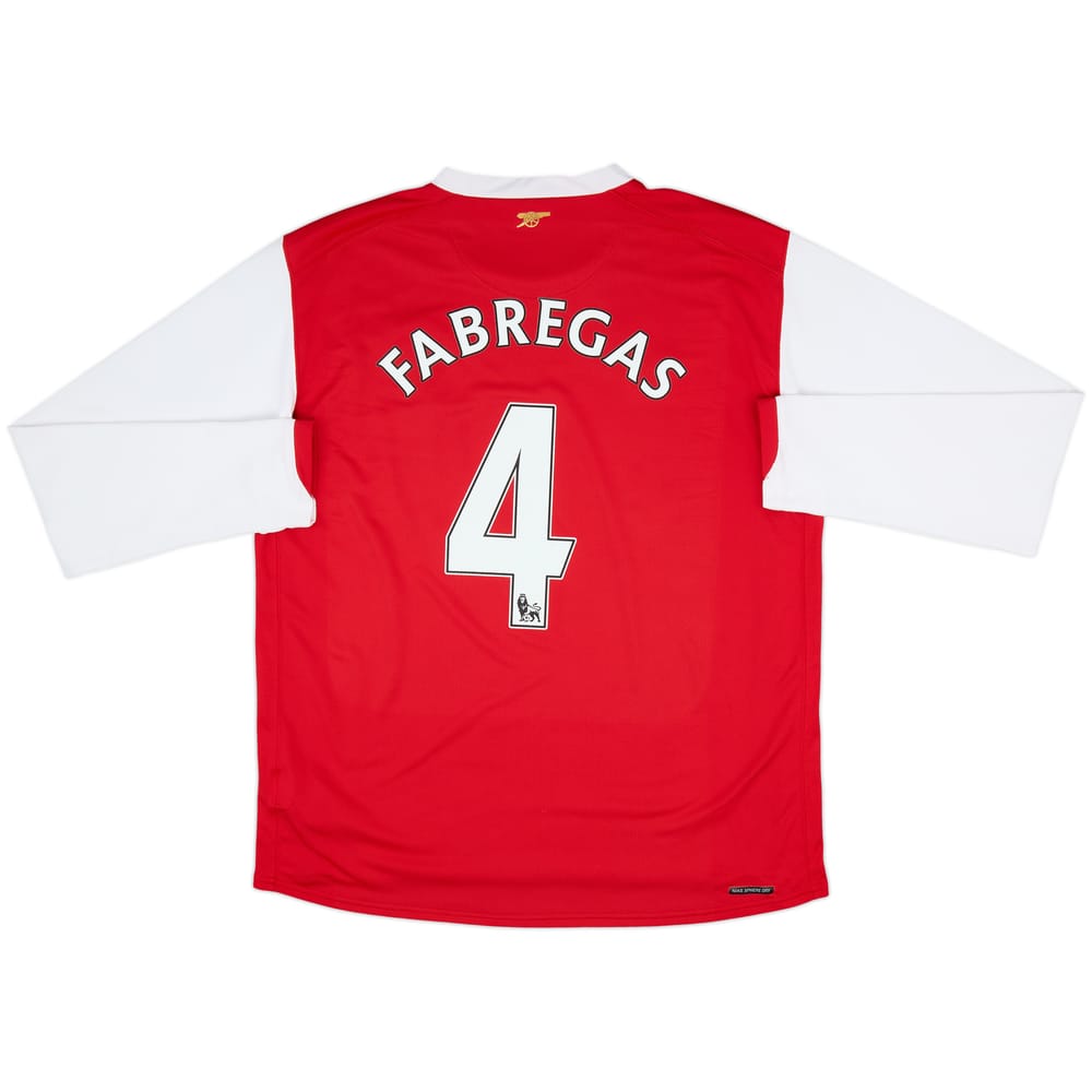 2006-08 Arsenal Home L/S Shirt Fabregas #4 - 6/10 - (L)