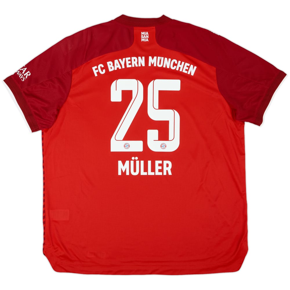2021-22 Bayern Munich Authentic Home Shirt Muller #25 (XXL)