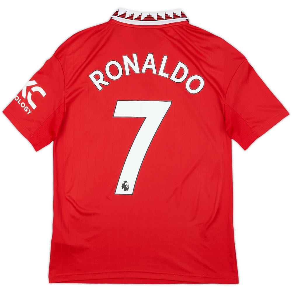 2022-23 Manchester United Home Shirt Ronaldo #7 - 8/10 - (L.Boys)