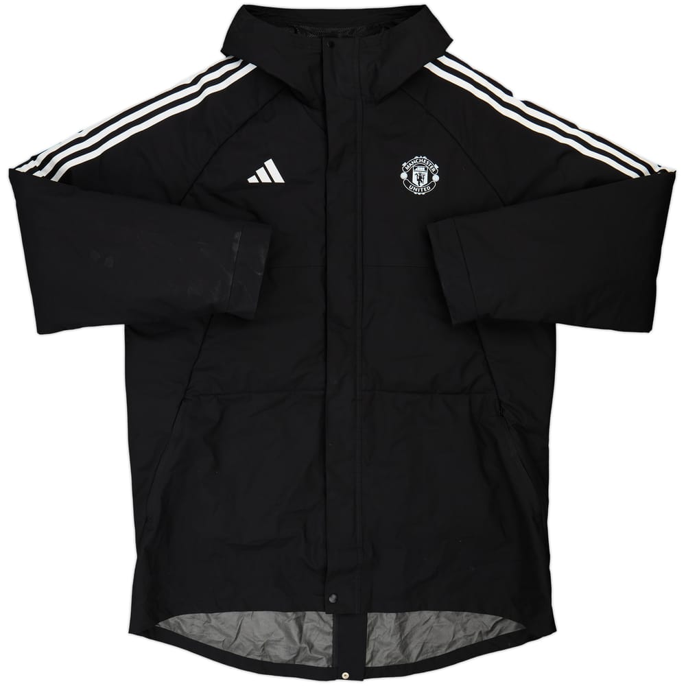 2023-24 Manchester United adidas Padded Bench Coat - 8/10 - (XL)