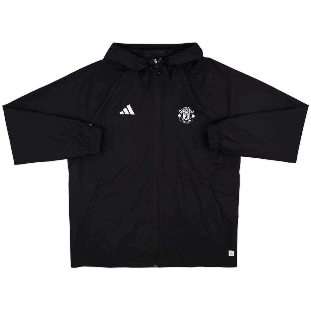 2022-23 Manchester United adidas Hooded Rain Jacket - 9/10 - (L)
