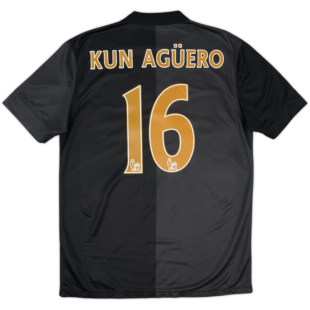 2013-14 Manchester City Away Shirt Kun Aguero #16 - 8/10 - (M)