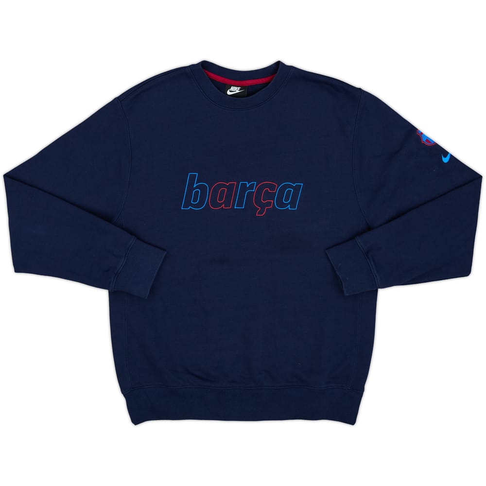 2021-22 Barcelona Nike Sweat Top - 9/10 - (S)