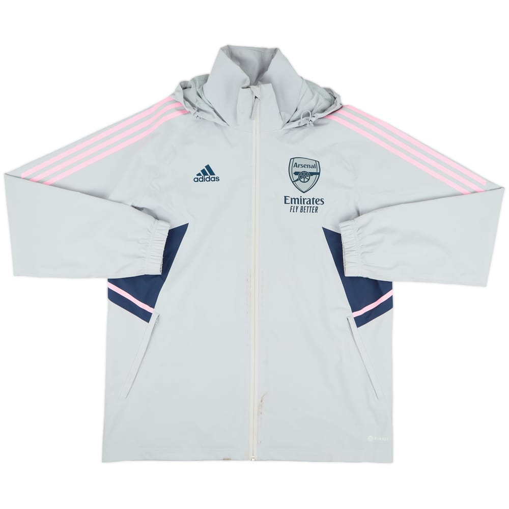 2022-23 Arsenal adidas Hooded Rain Jacket - 5/10 - (L)