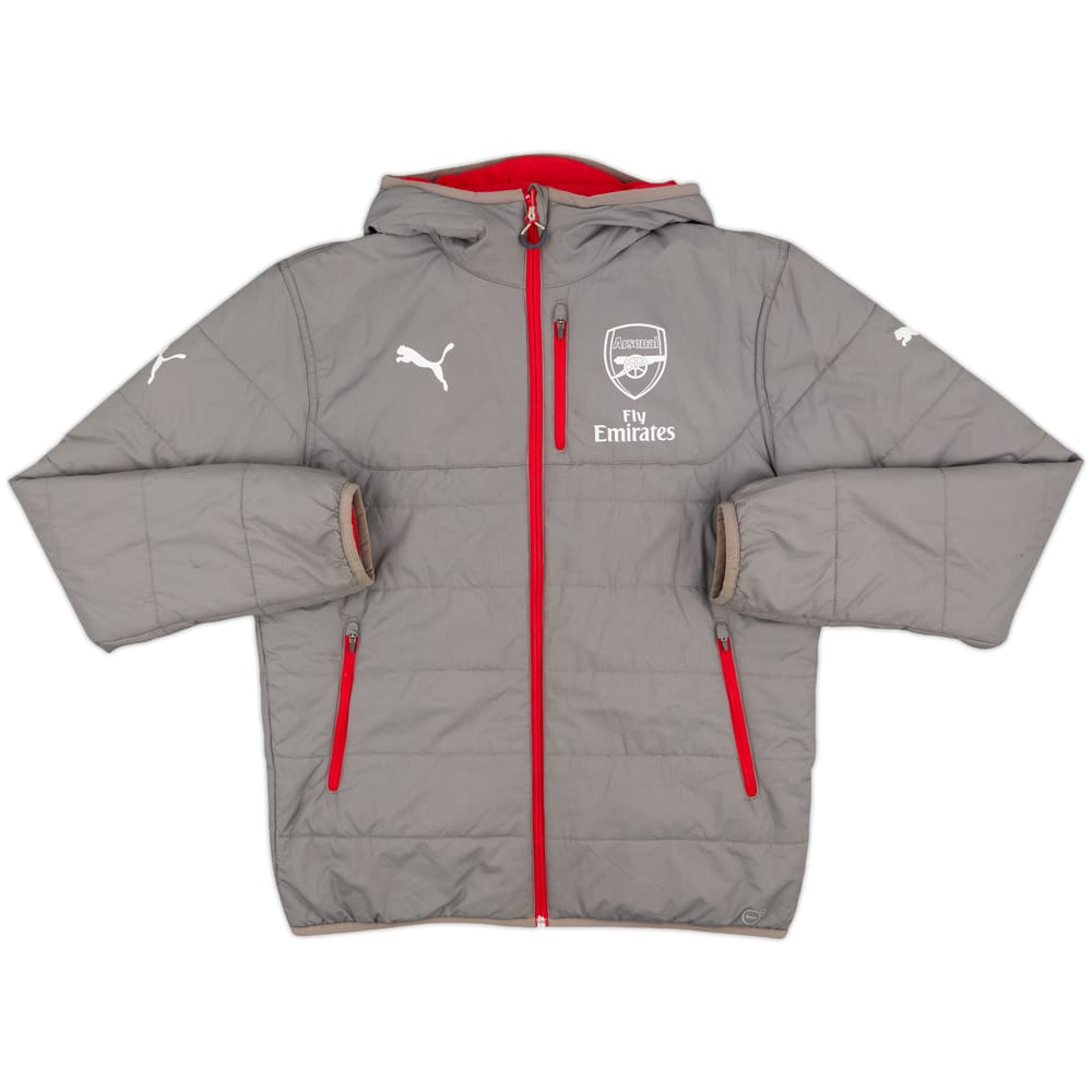 2017-18 Arsenal Puma Reversible Padded Bench Coat - 7/10 - (M)