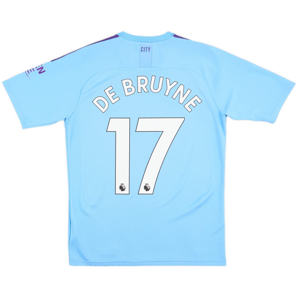 2019-20 Manchester City Home Shirt De Bruyne #17 - 9/10 - (M)