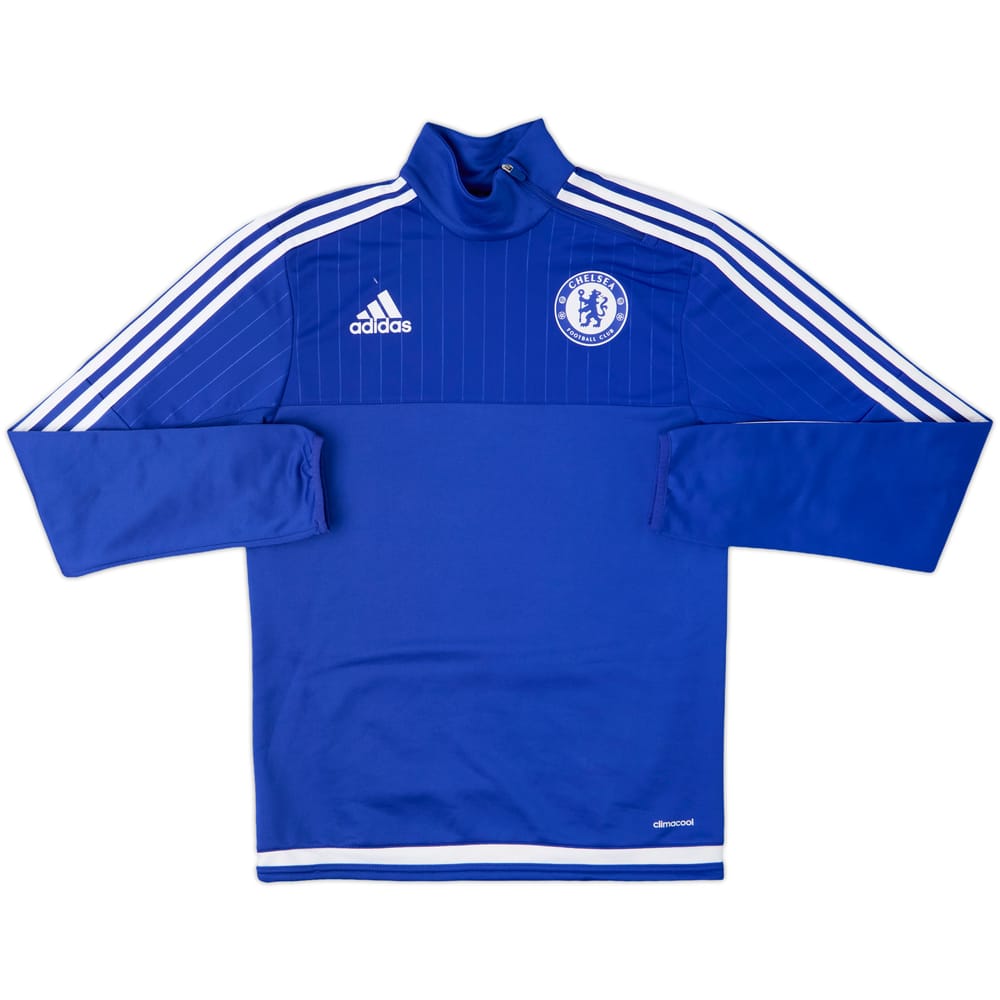 2015-16 Chelsea adidas 1/4 Zip Drill Top - 9/10 - (XS)