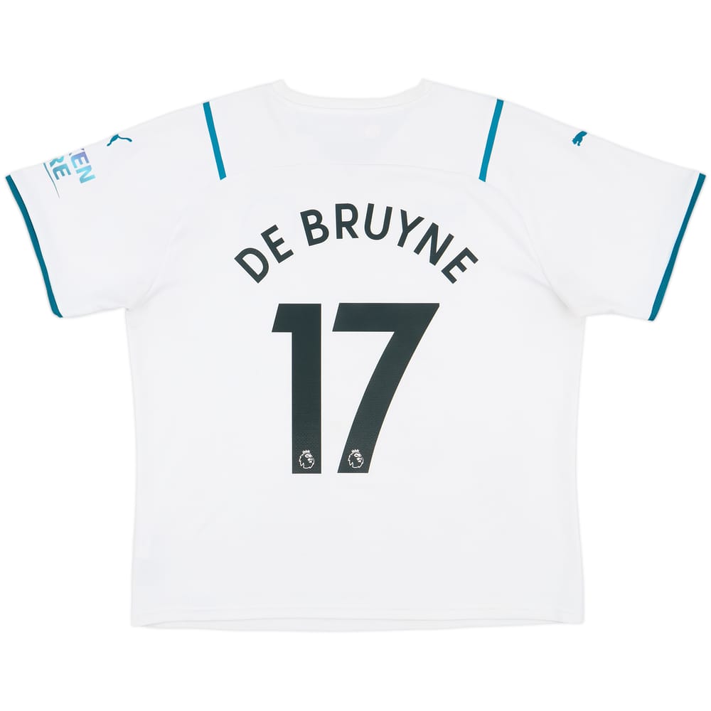 2021-22 Manchester City Away Shirt De Bruyne #17 - 8/10 - (XL)