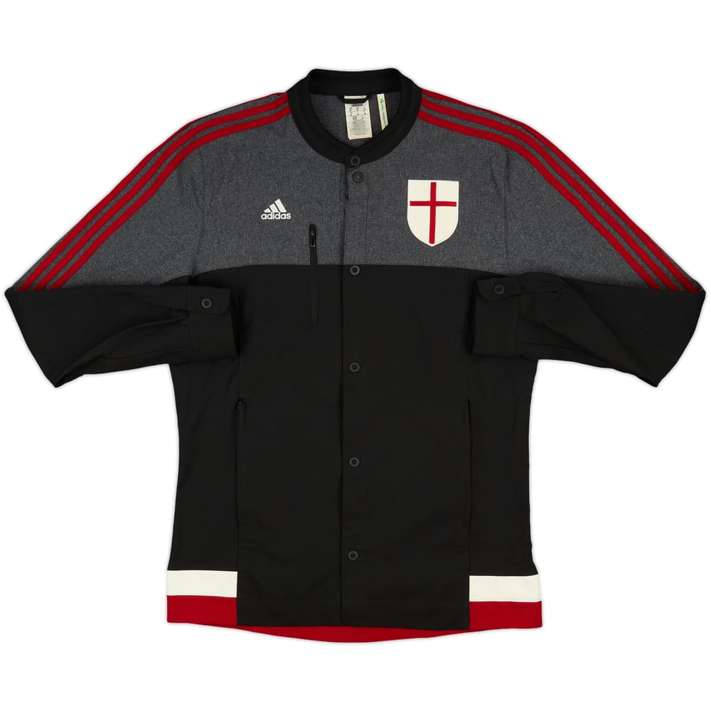 2014-15 AC Milan adidas Buttoned Track Jacket - 8/10 - (M)