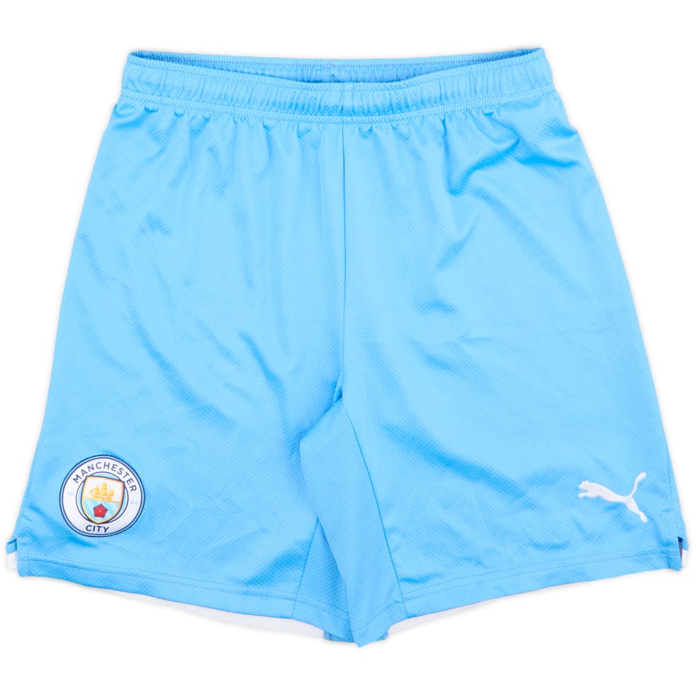 2021-22 Manchester City Home Shorts - 9/10 - (S)