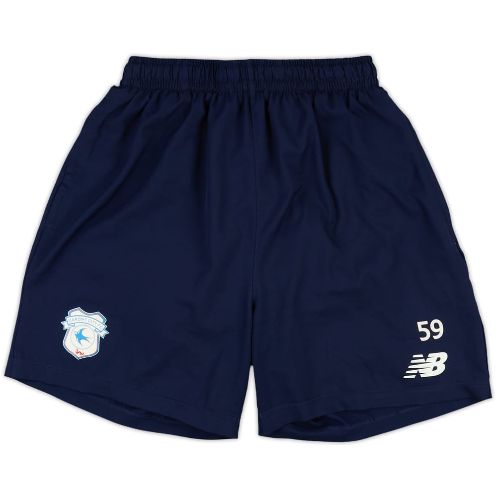 2022-23 Cardiff City Player Issue New Balance Training Shorts #59 - 9/10 - (M)