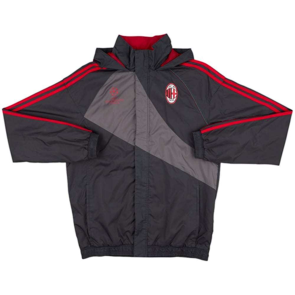 2012-13 AC Milan CL adidas Hooded Track Jacket - 8/10 - (M/L)