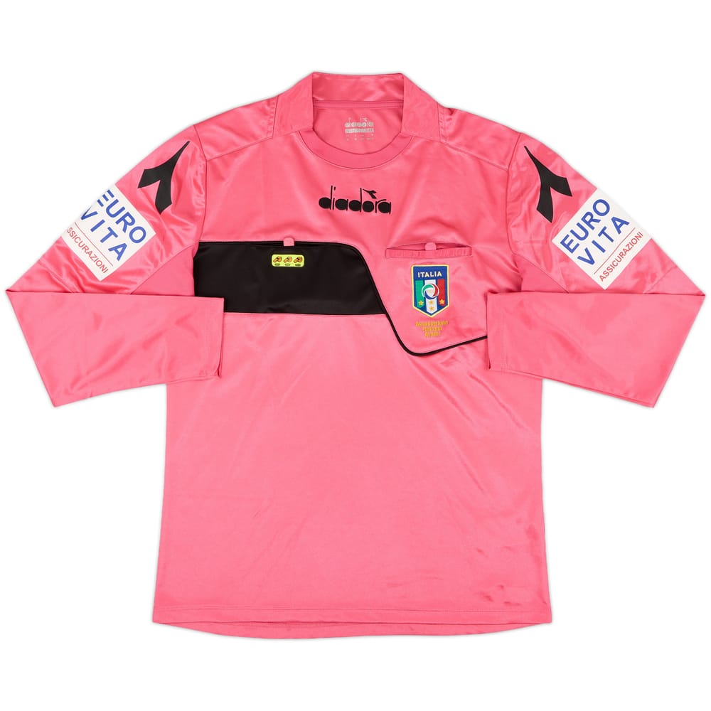 2017-18 Italy Diadora Referee L/S Shirt - 9/10 - (M)