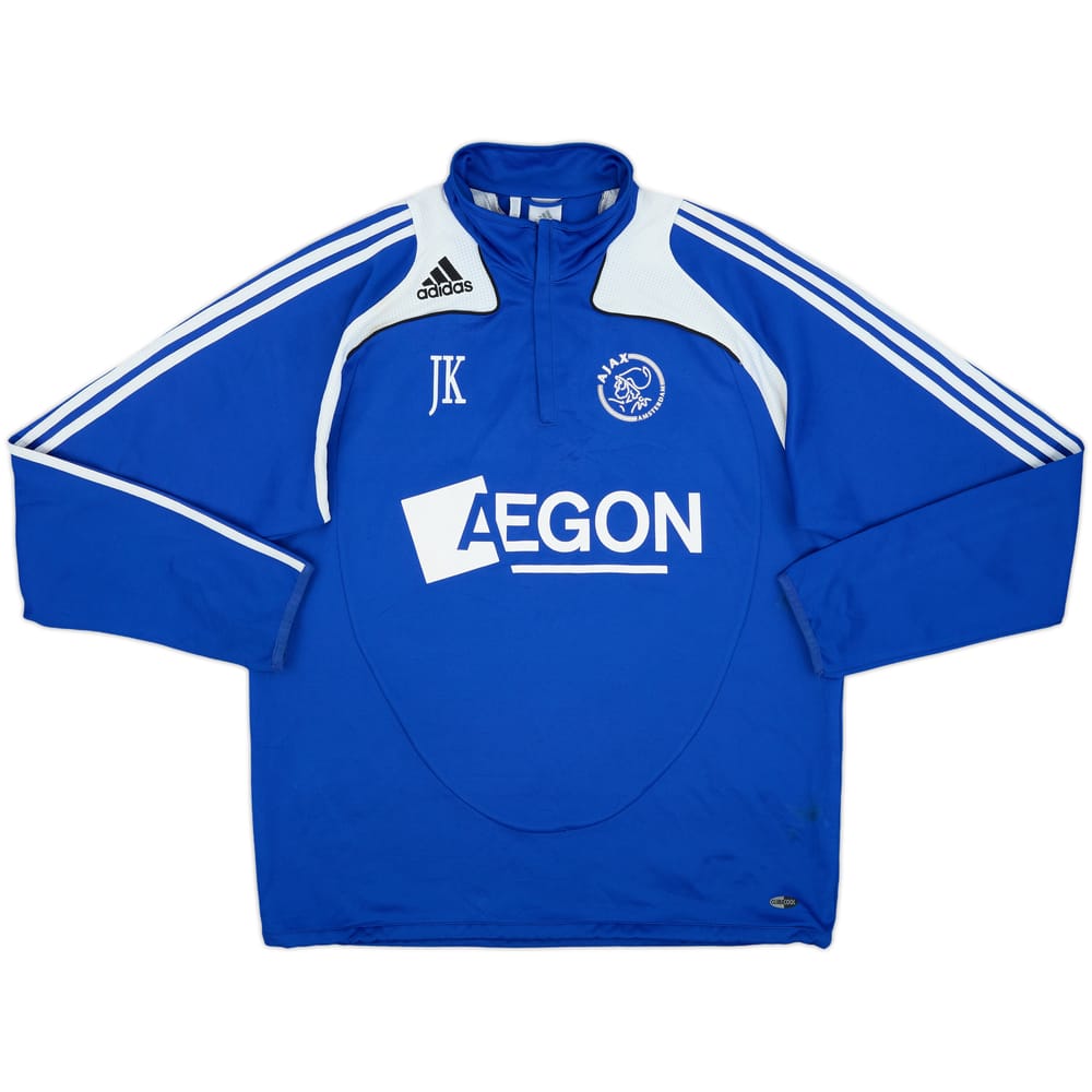 2007-08 Ajax adidas Staff Issue 1/4 Zip Drill Top JK - 6/10 - (XL/XXL)