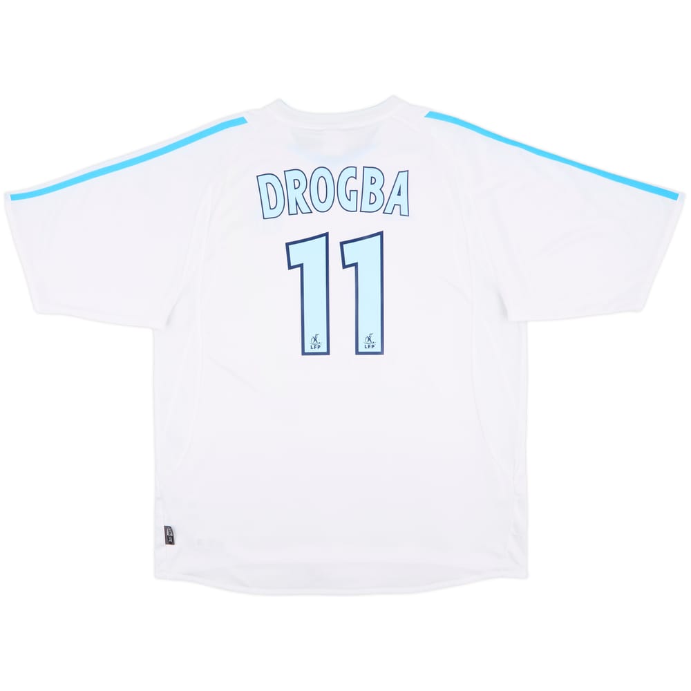 2003-04 Olympique Marseille Home Shirt Drogba #11 - 7/10 - (XL)