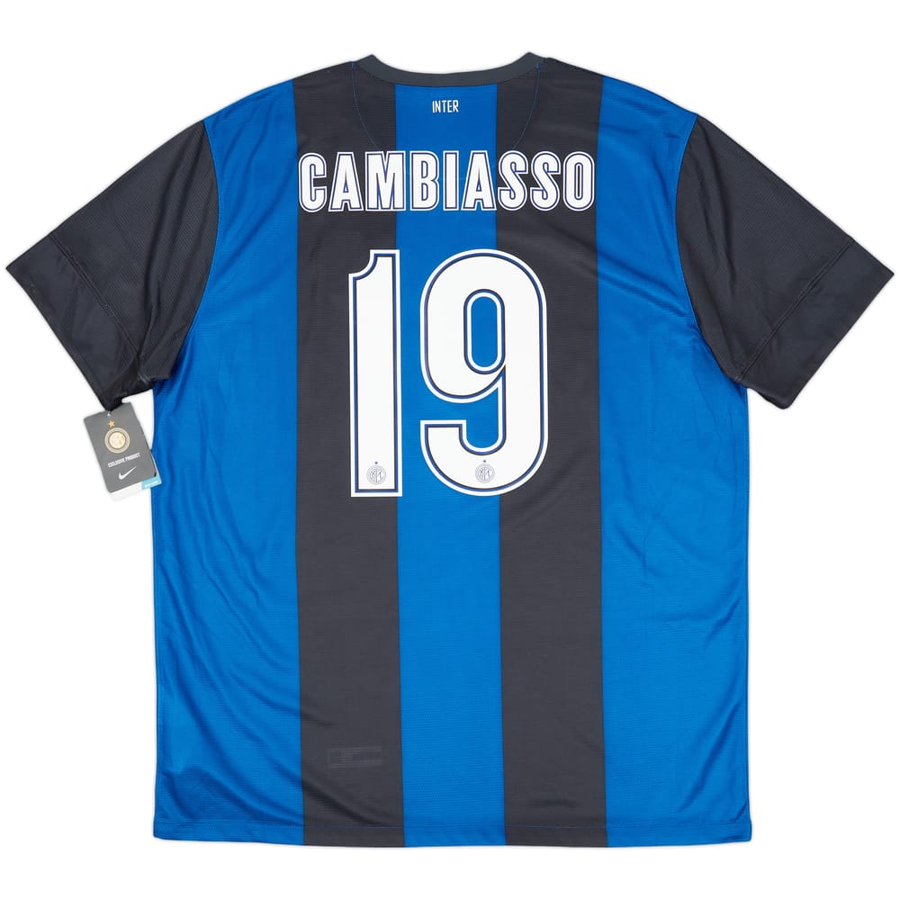 2012-13 Inter Milan Home Shirt Cambiasso #19 (XL)