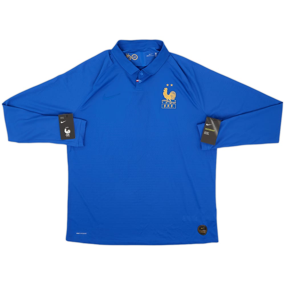 Camiseta de local auténtica de manga larga del Centenario de Francia 2019 (XL)