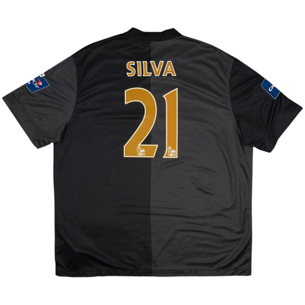 2013-14 Manchester City Away Shirt Silva #21 (XXL)
