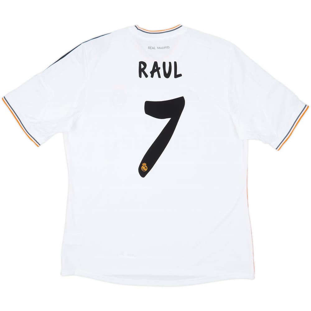 2013-14 Real Madrid Home Shirt Raul #7 (XL)