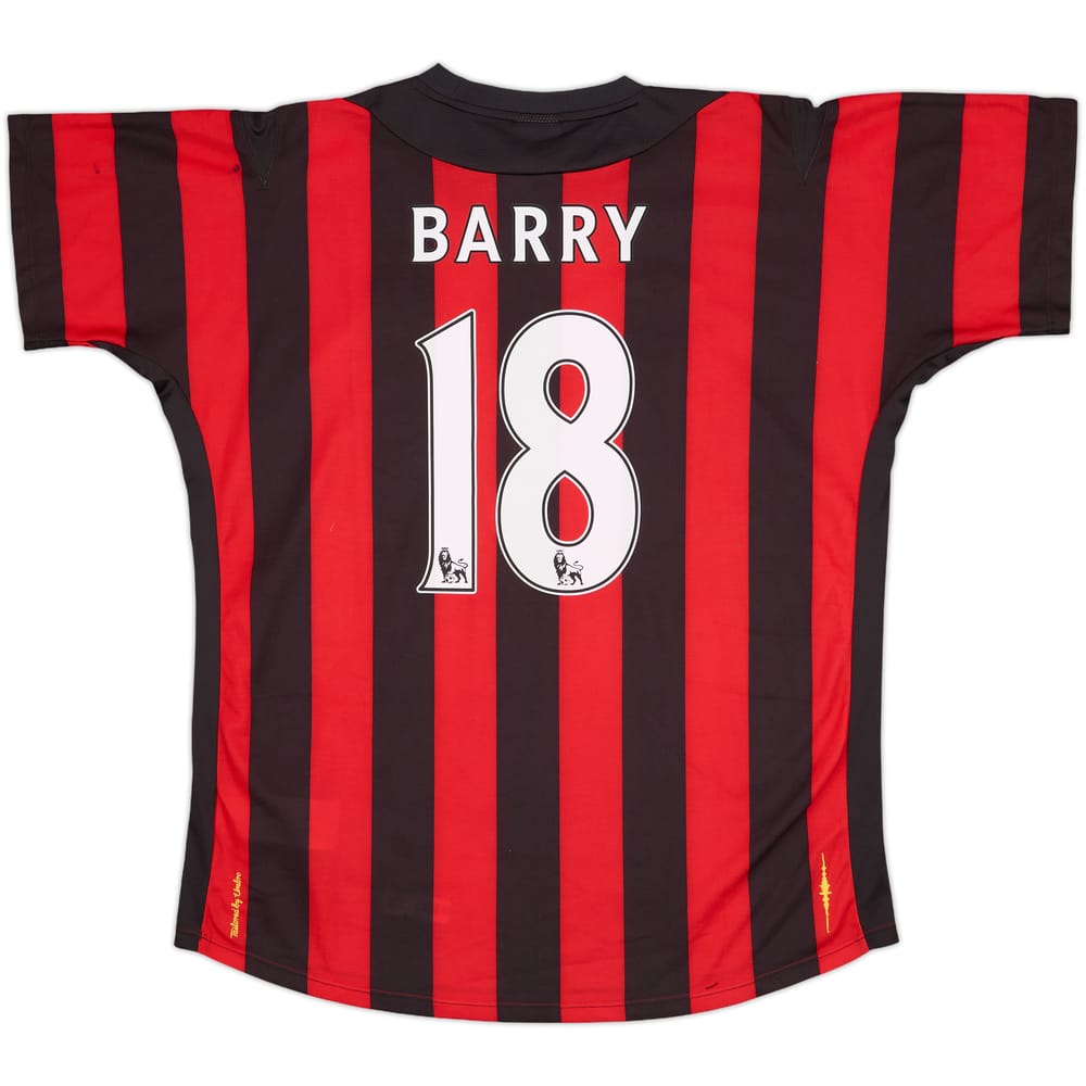 2011-12 Manchester City Away Shirt Barry #18 (L)