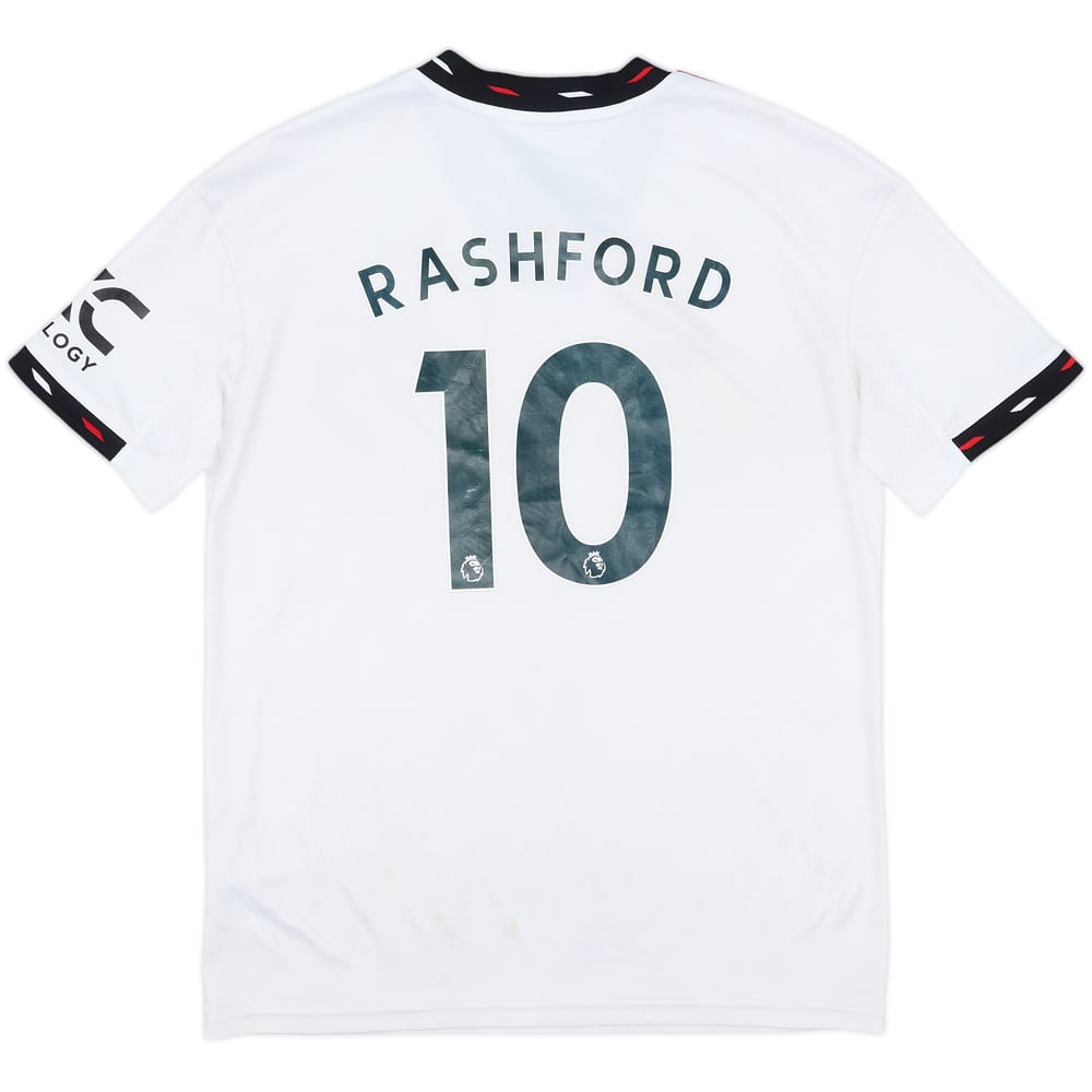 2022-23 Manchester United Away Shirt Rashford #10 - 4/10 - (L.Boys)