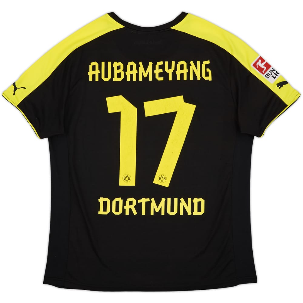 2013-14 Borussia Dortmund Away Shirt Aubameyang #17 - 7/10 - (L)