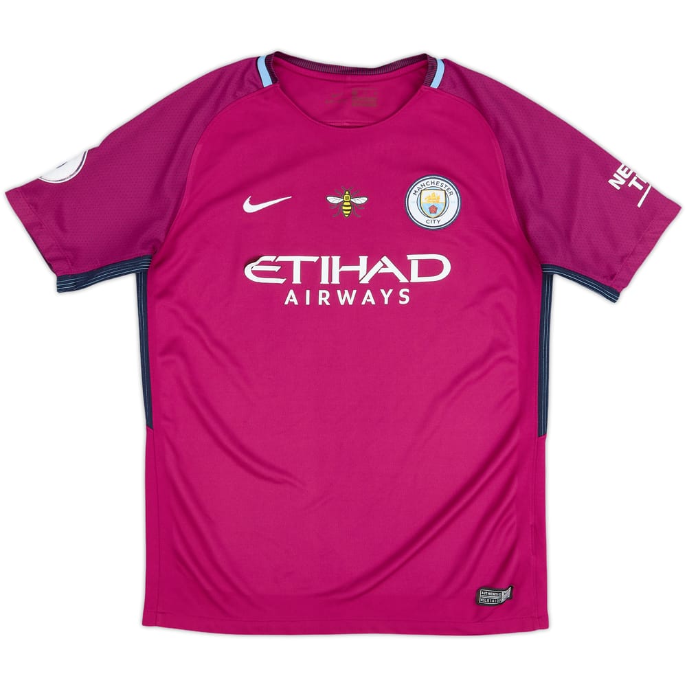 Camiseta de visitante del Manchester City 2017-18 - 5/10 - (Mujeres XL)