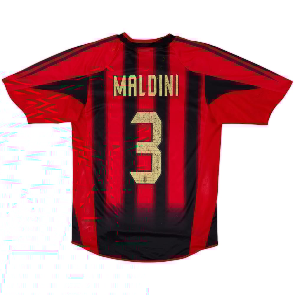 2004-05 AC Milan Home Shirt Maldini #3 - 5/10 - (S)