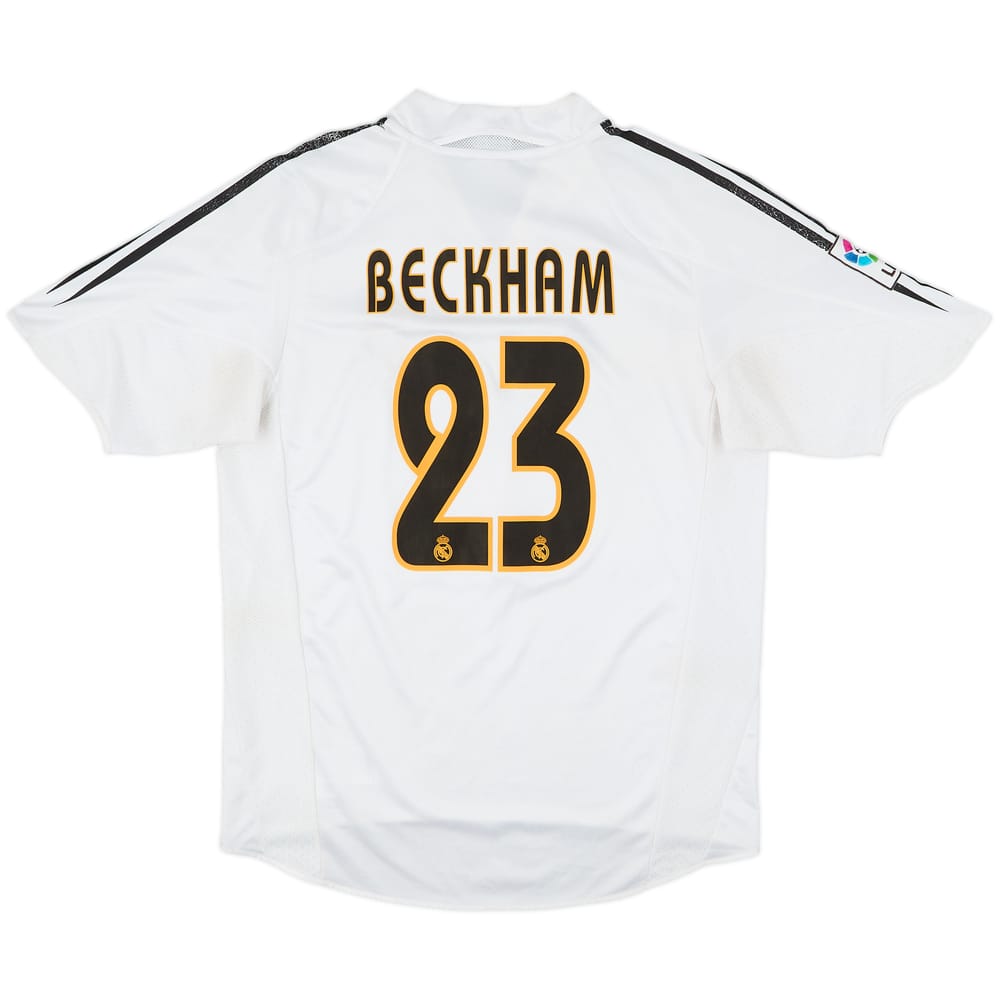 2004-05 Real Madrid Home Shirt Beckham #23 - 5/10 - (M)