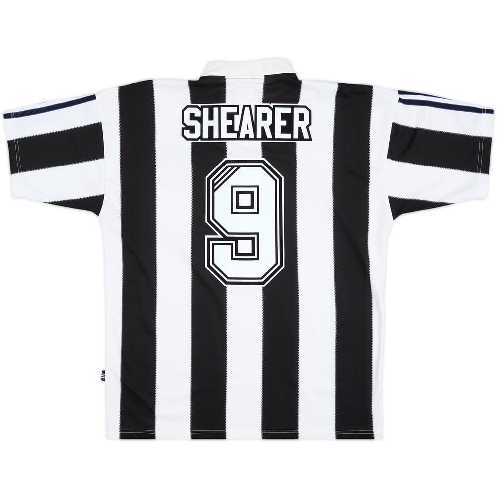 1995-97 Newcastle Home Shirt Shearer #9 - 7/10 - (L)