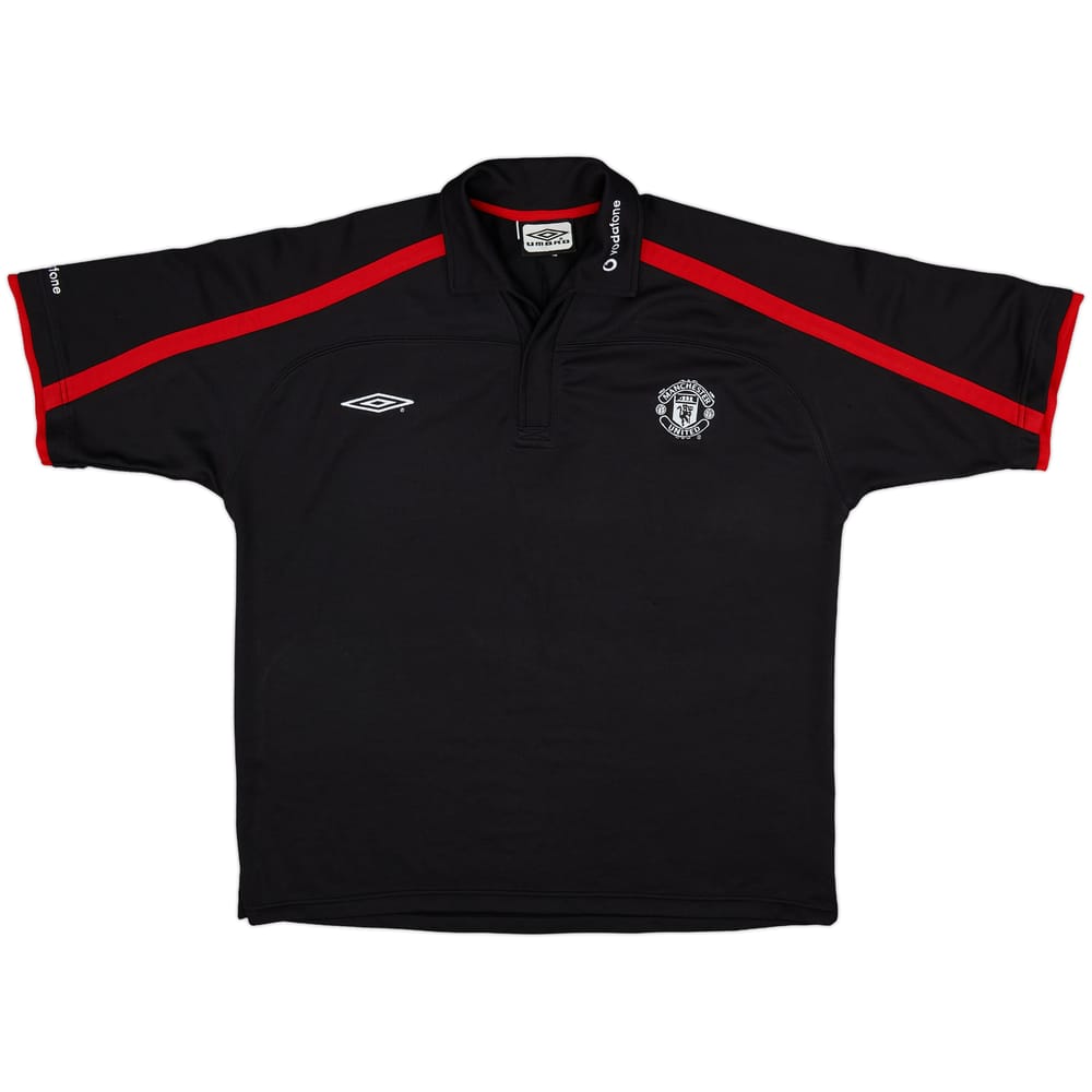 2001-02 Manchester United Umbro Polo Shirt - 8/10 - (XL)