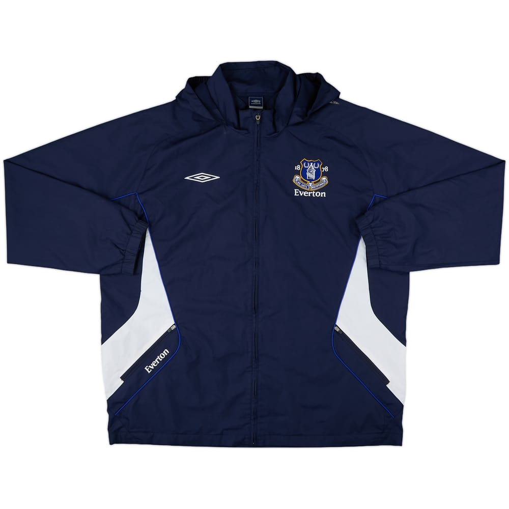 2007-08 Everton Umbro Hooded Rain Jacket - 10/10 - (XXL)