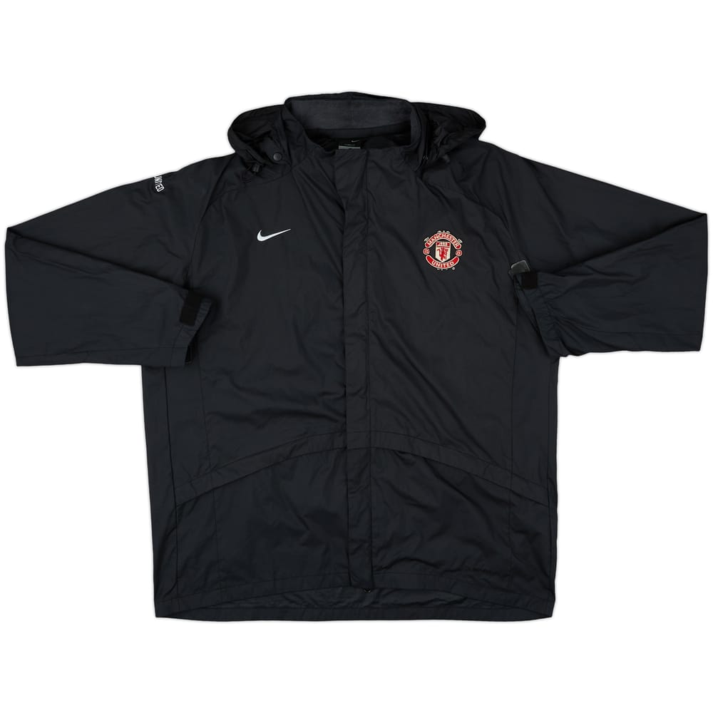 2006-07 Manchester United Nike Hooded Rain Jacket - 7/10 - (L)
