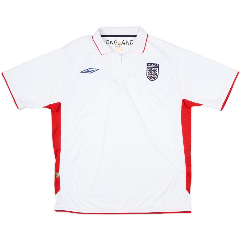 2007-09 England Umbro 1/4 Zip Polo Shirt - 7/10 - (L)