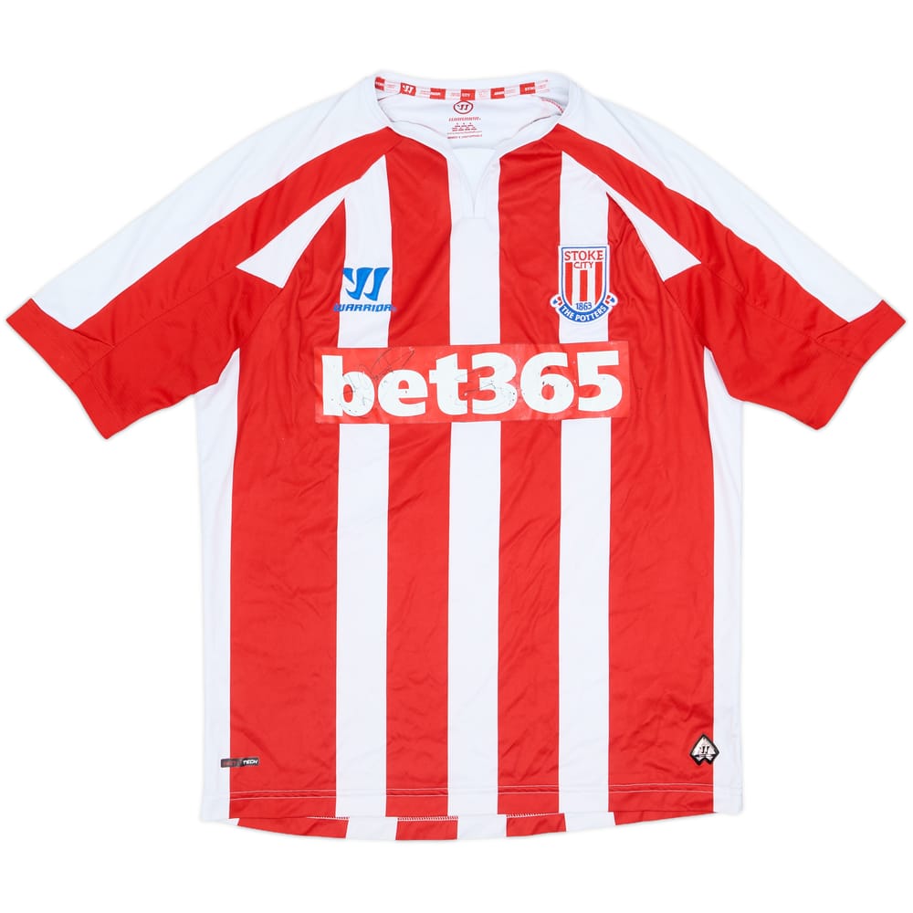 2014-15 Stoke City Signed Home Shirt - 6/10 - (S)