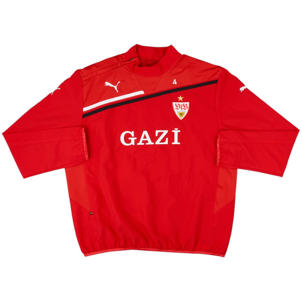2011-12 Stuttgart Player Issue Puma 1/4 Zip Drill Top #4 - 9/10 - (XL)