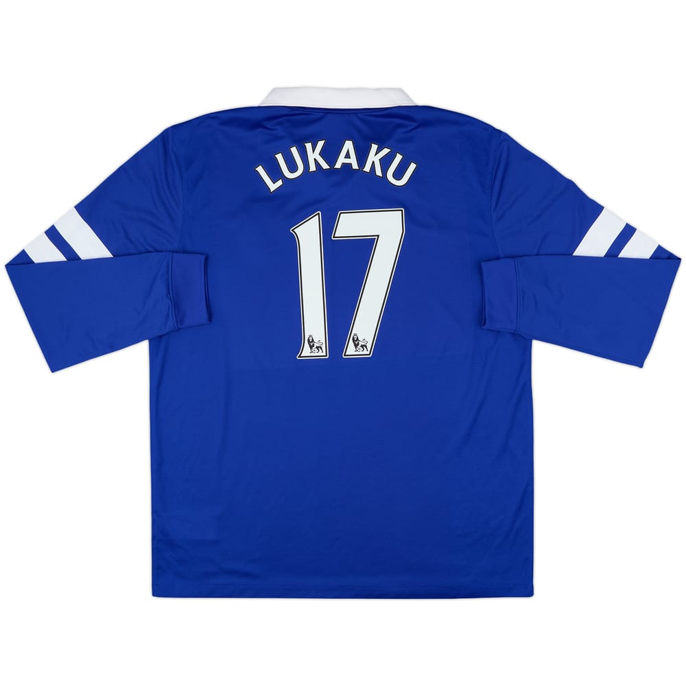 2013-14 Everton Home L/S Shirt Lukaku #17 - 9/10 - (XL)