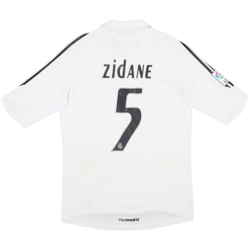 2005-06 Real Madrid Home Shirt Zidane #5 - 8/10 - (M)
