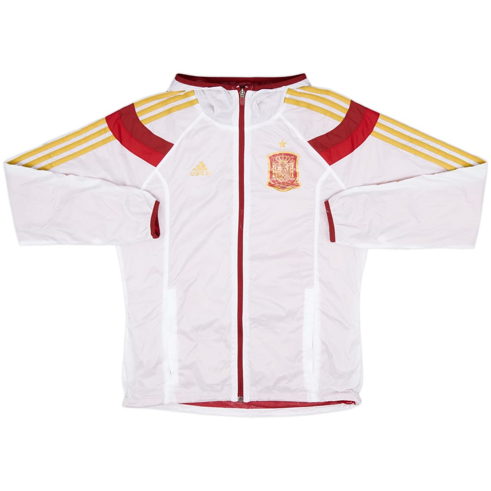 2013-14 Spain adidas Hooded Track Jacket - 7/10 - (S)